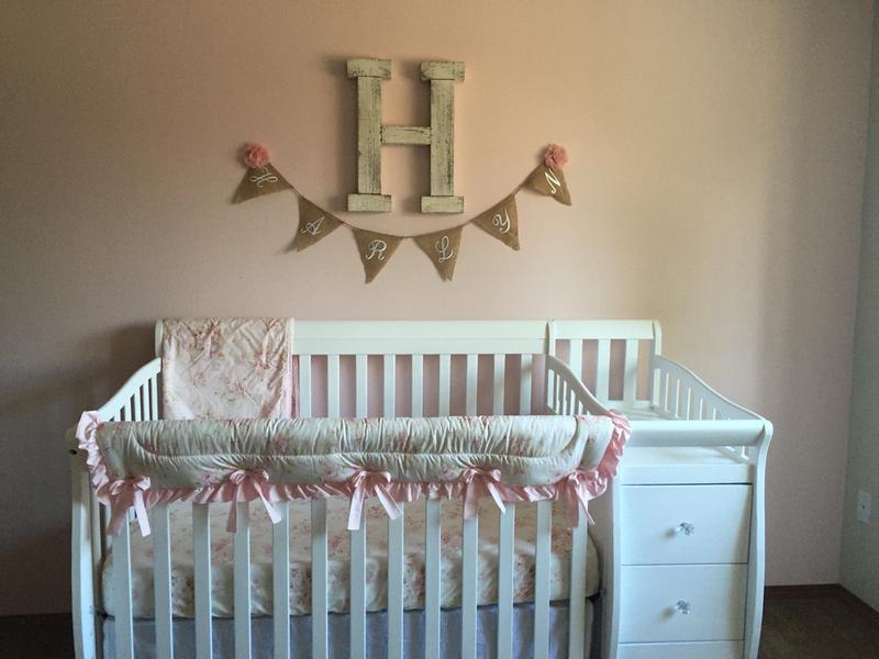 shabby chenille baby bedding