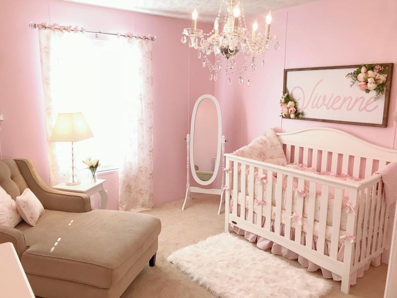 shabby chenille baby bedding