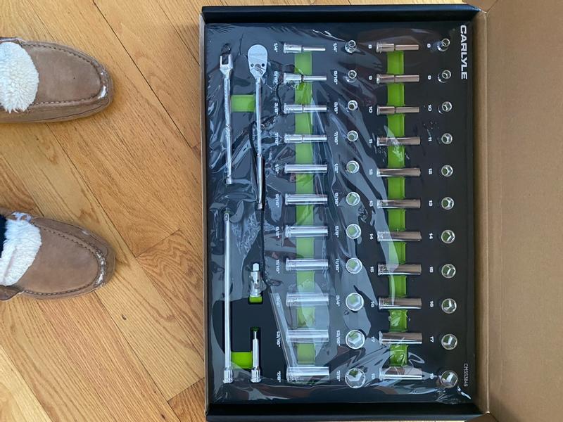 Carlyle Socket Set 3/8 in SAE and Metric 49 Pc Set CHT CMSS3849