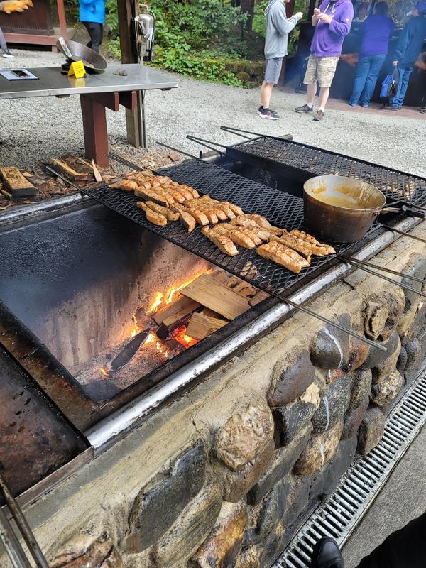 Gold Panning and Salmon Bake