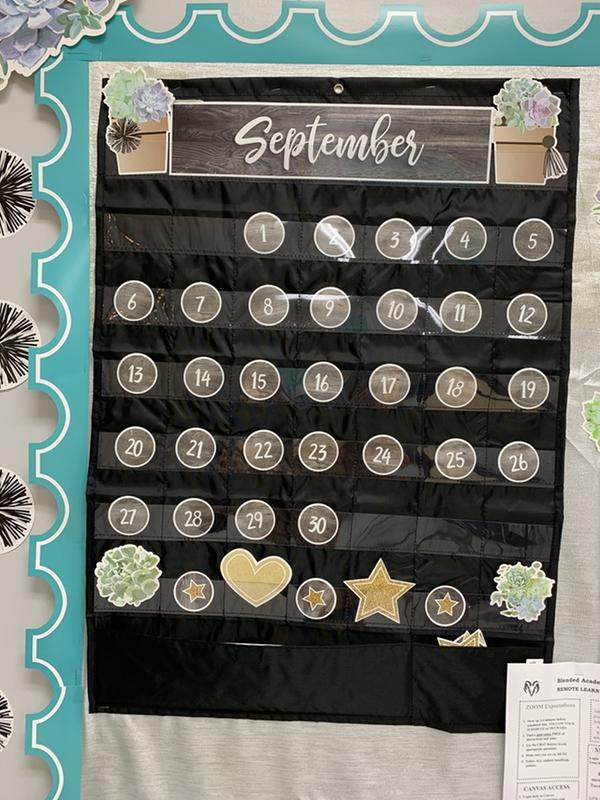 carson-dellosa-education-deluxe-calendar-pocket-chart-black-at-lowes-com