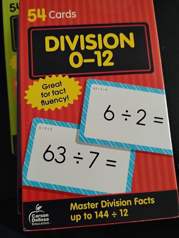 Carson Dellosa Addition, Subtraction, Division, and Multiplication Flash  Cards, 4 Sets of Flashcards, Math Games for Kids 8-12, 3rd Grade  Mathematics and Up, Color: Multi, Size: 3.50" x 6.00" | Michaels