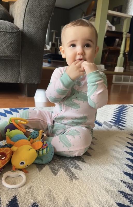 Adorable one piece pajama with cactus print!
