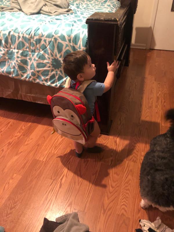 Mom I think I’m ready to go to school now!