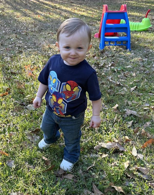 His favorite shirt to play outside and in the dirt