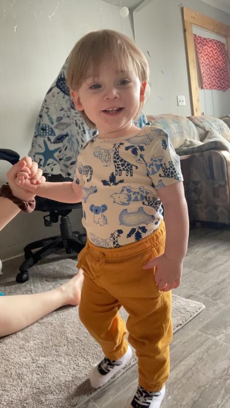 Zoo theme for the day. Peep the zebra socks!