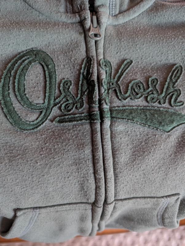 Toddler Boy OshKosh Logo Fleece Zip Jacket - Black - OshKosh