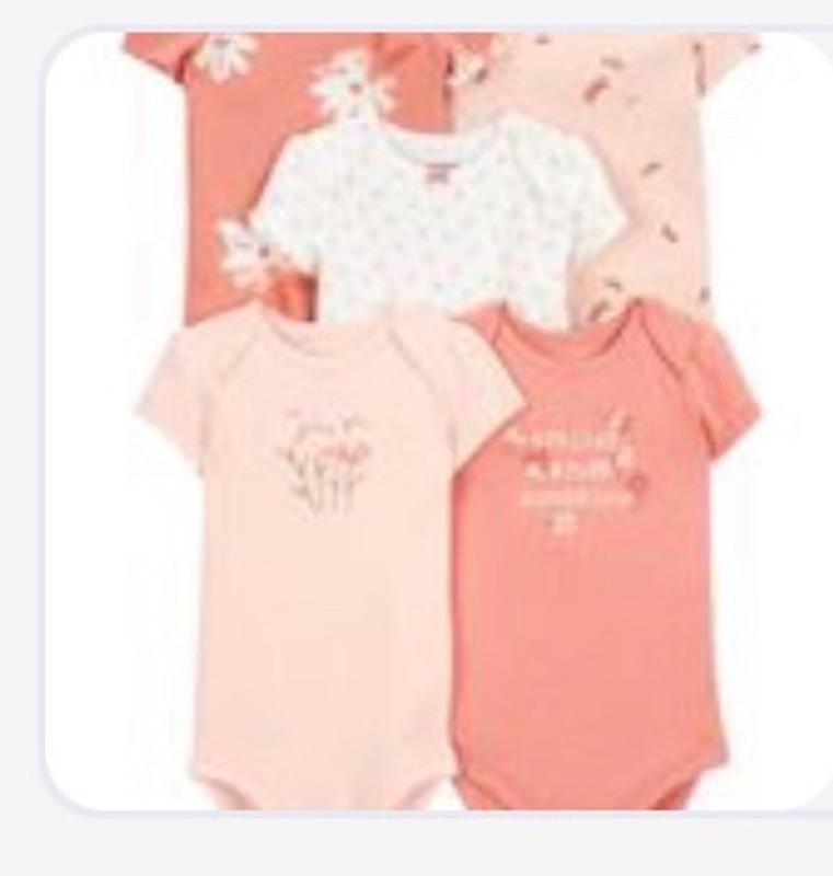 Child of Mine made by Carter's 3Pack Newborn Girls Bodysuits