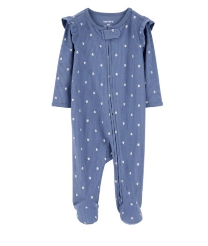 Baby Halloween 2-Way Zip Cotton Sleep & Play Pajamas - Ivory