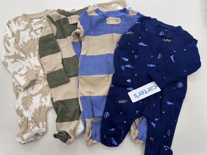 Baby Rainbow Zip-Up PurelySoft Sleep & Play Pajamas