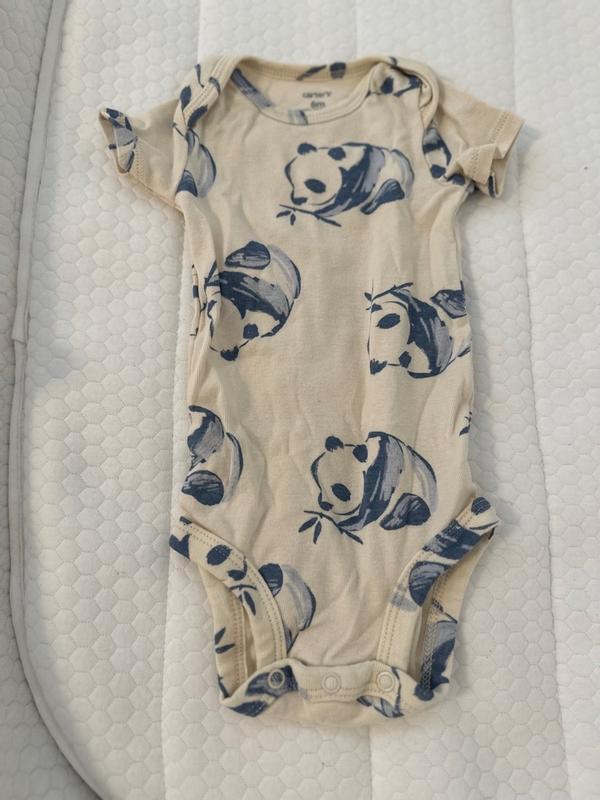 Carhartt Infant Boys CA6390 Bear Baby Bodysuit - Short Sleeve