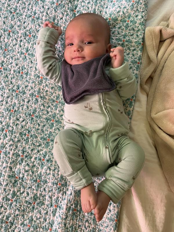 Baby Solid 2-Way Zip PurelySoft Convertible Foot Sleep