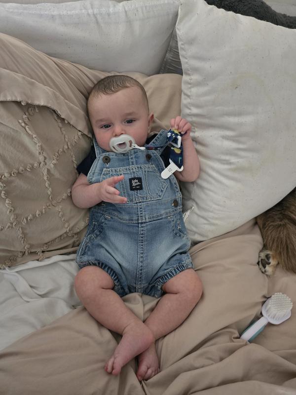 Baby Denim Bubble Romper