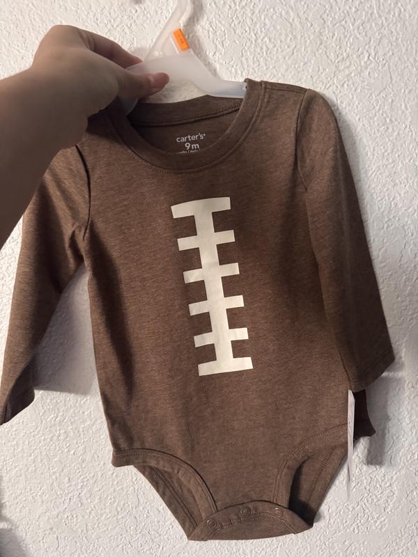 Baby Girl Little Bean Long-Sleeve Graphic Bodysuit - Pink