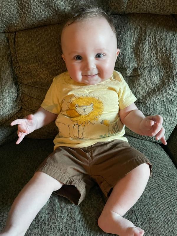 Sawyer in his new Carter's outfit.  Love it