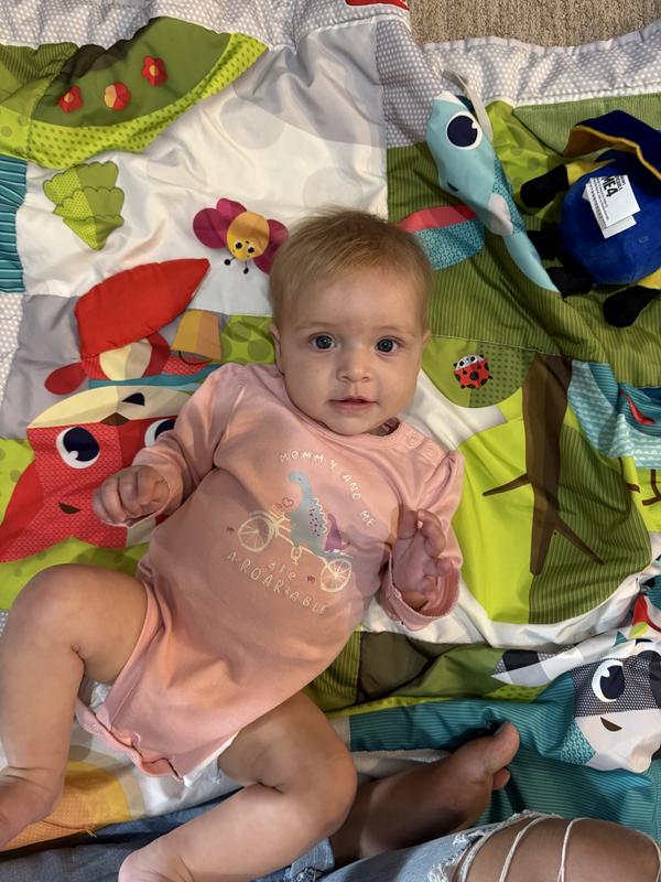 Baby Girl 2-Piece Bodysuit & Floral Pant Set - Blue/Ivory