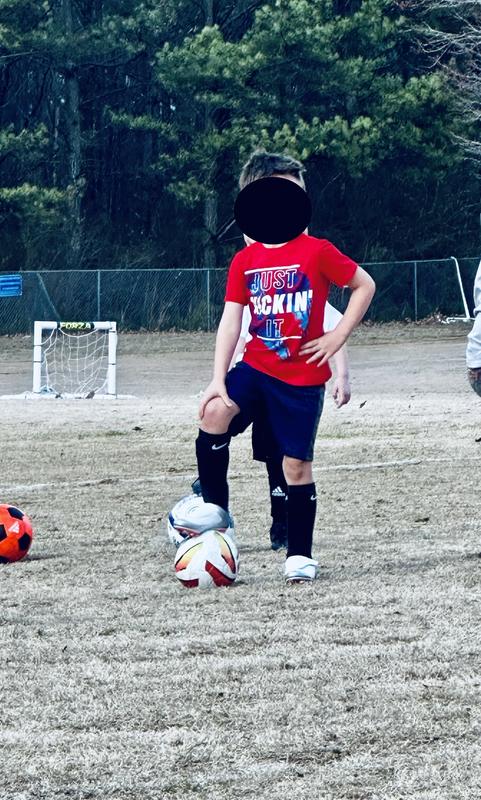 navy blue shorts (cleats and t-shirt also Carters)