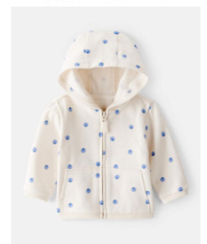 Baby Zip-Up French Terry Hoodie - Blue - Carter's | Carter's