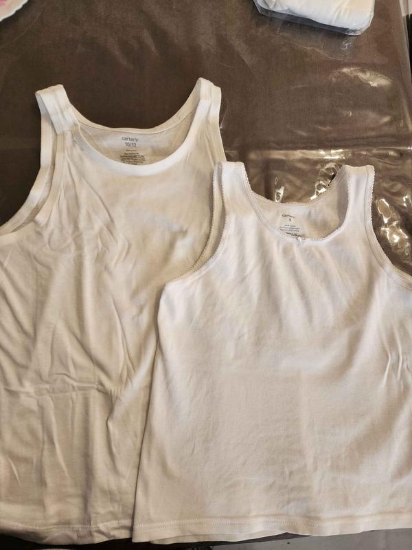 The undershirt on the right is the same as the one on the left, just for 8 years girls.