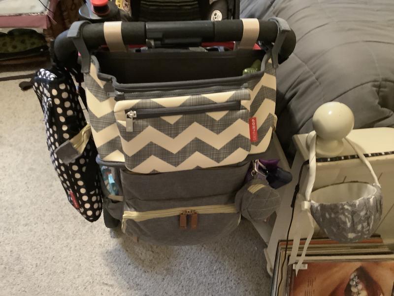 My stroller with all the stuff on it