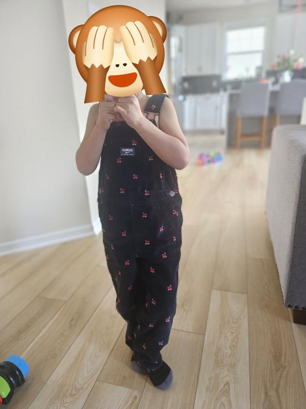 Toddler Floral Canvas Overalls - Blue - OshKosh B'gosh | Carter's