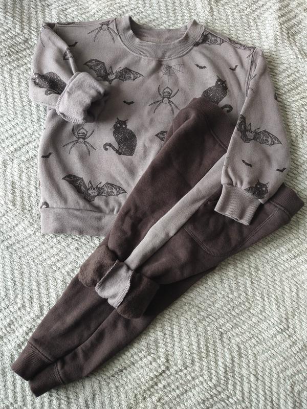 Folded sleeve and pants leg to show softness.