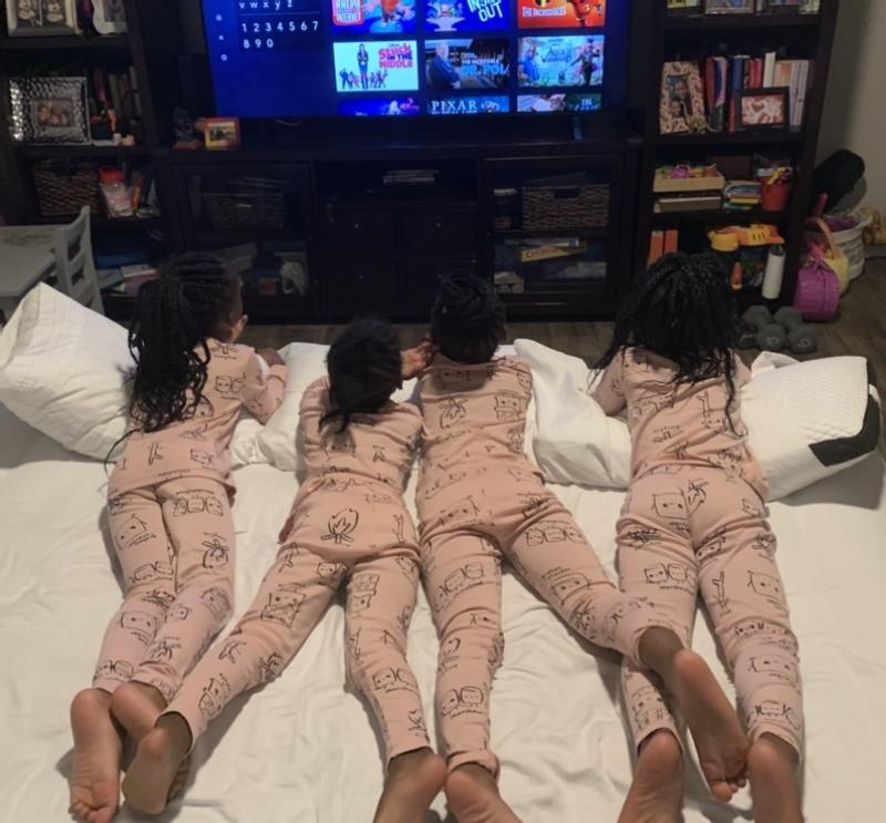 Grands enjoying their S’mores PJs