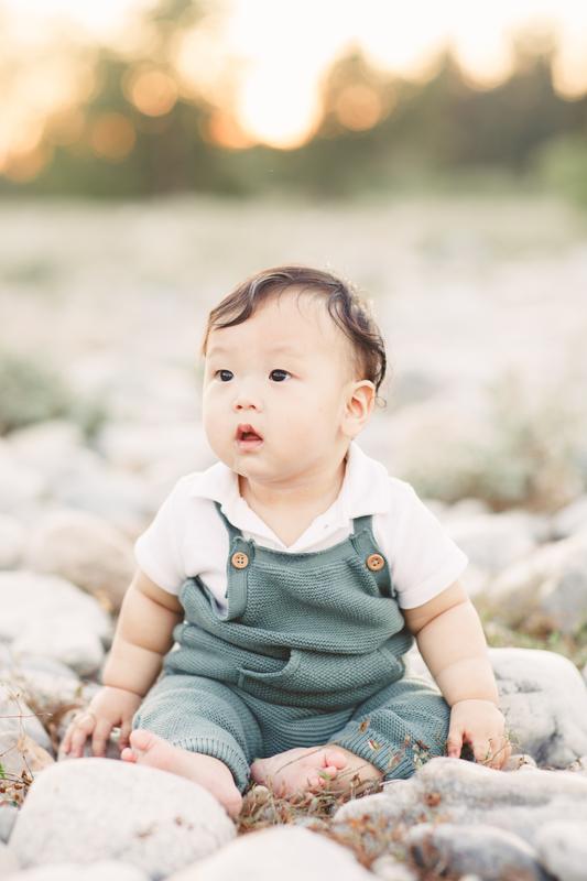 Knit overalls are the cutest!