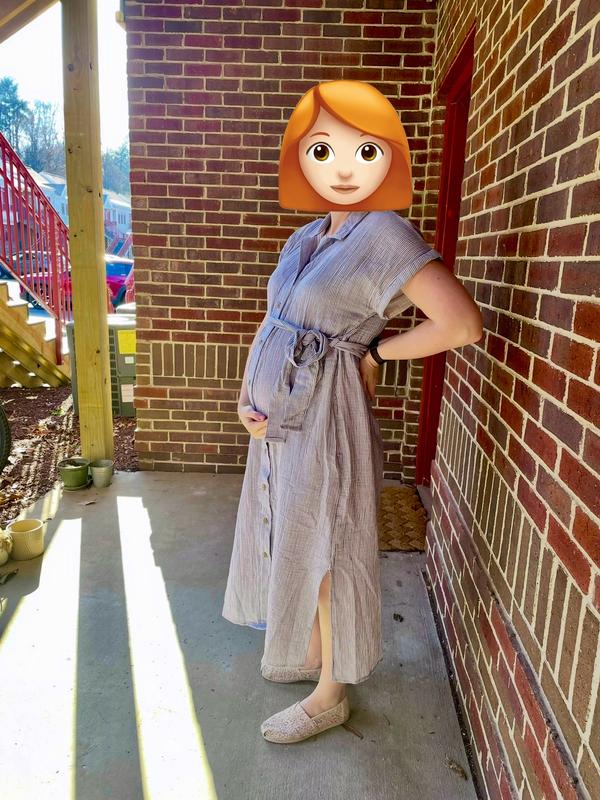 My Go-to Dress for Pregnancy and Postpartum!
Size: Small
Height: 5’ 6”
Weight: 135-155lbs