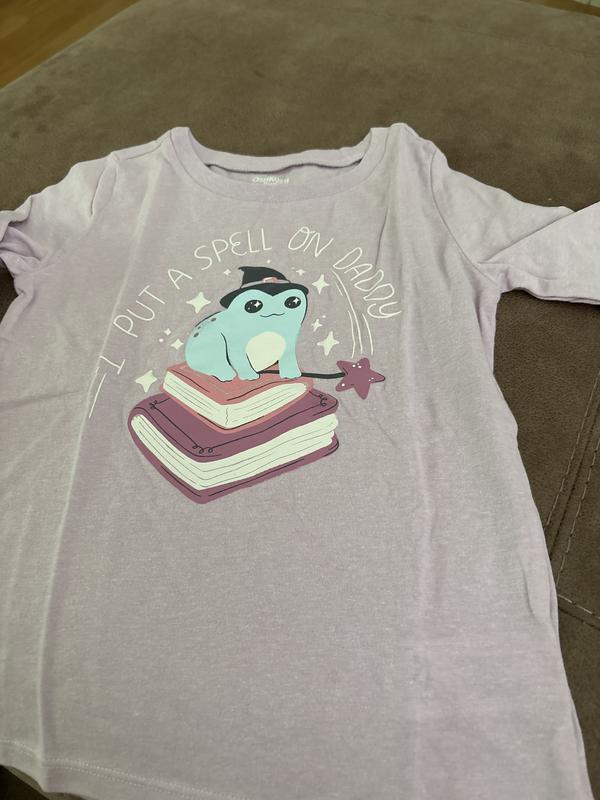 Toddler Girl Team Snacks Bear Long-Sleeve Graphic Tee - Pink