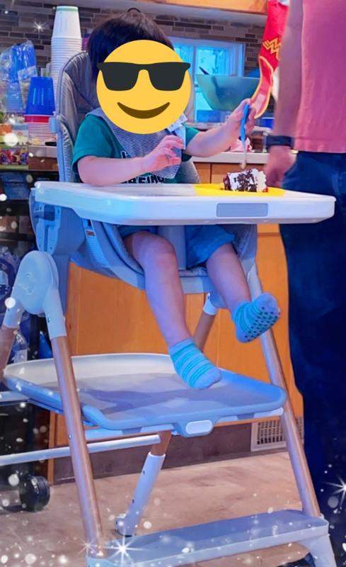 Last time my son really used it as a high chair on his 2nd birthday