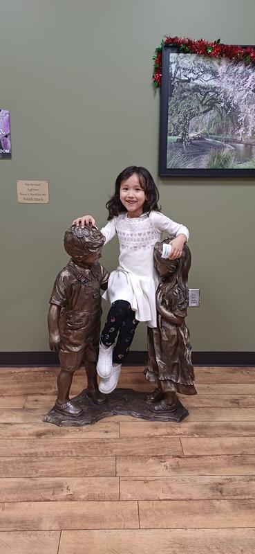 We like this dress and it is very comfortable.  Daughter loves this color and design.