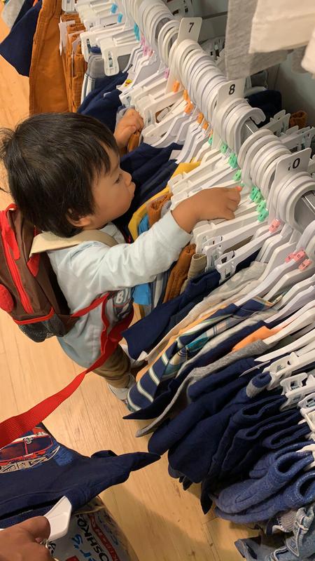 Shopping more and more at Carter’s with monkey bag