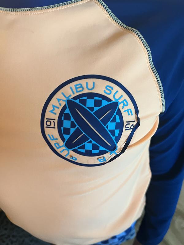 Logo peeled off completely by the end of first swim