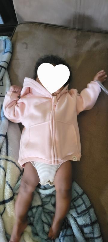 Baby Girl Long-Sleeve Zip-Up Jacket - Pink