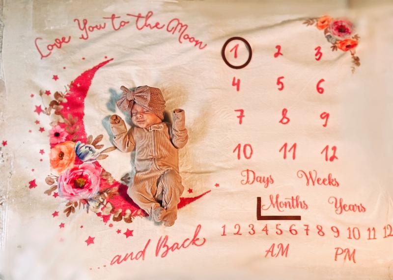 Perfect for one month photos