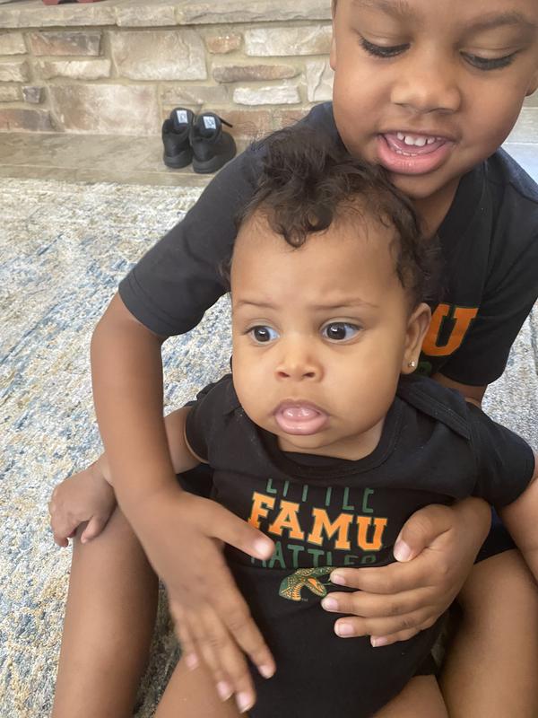 My precious duo in their matching Rattler gear.