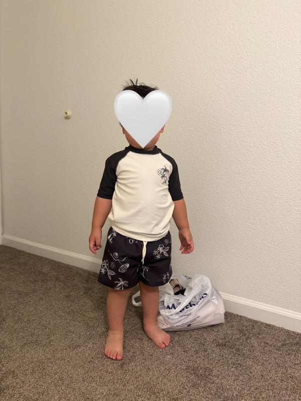 wearing the carters swimwear