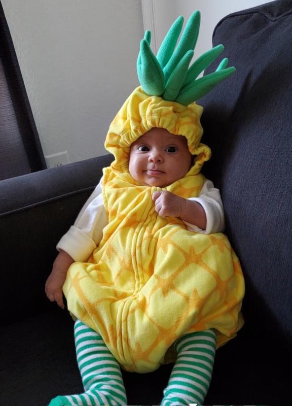Charley the pineapple. 3month old girl