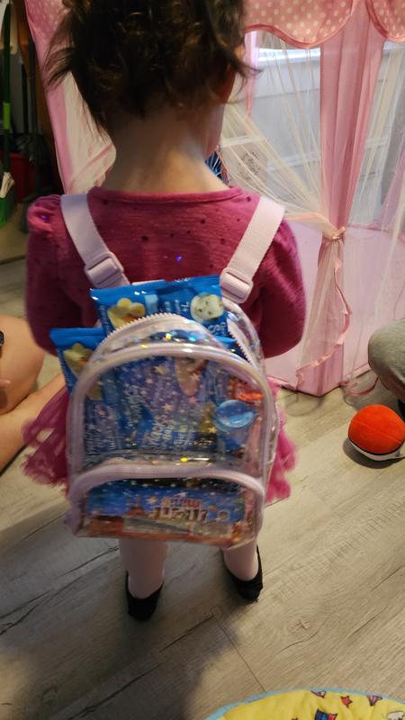My daughter and her backpack