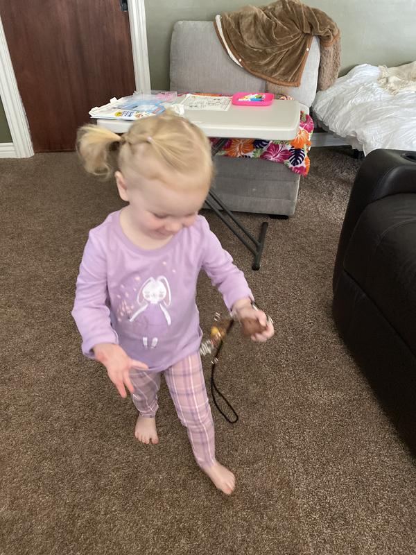 Playing at Grandma Gummy’s house. Ready for an action filled day.
