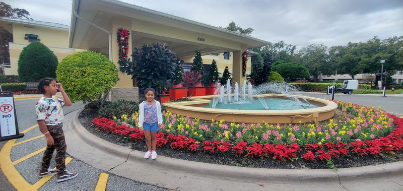 The fountains .... and the photo bomber stikes again !😆