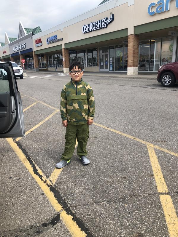 Could not wait to put it, once it was paid for he had to wear it out the store.