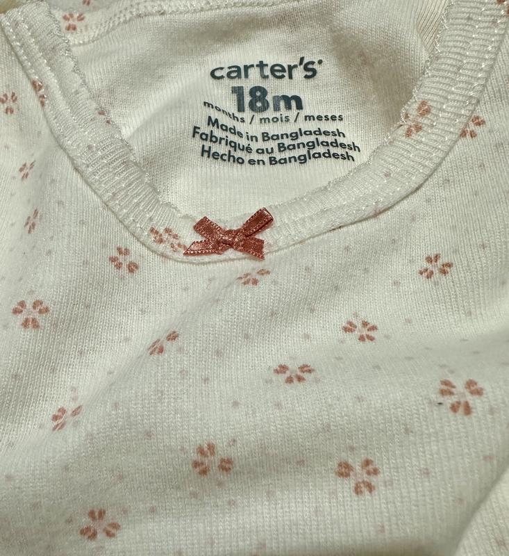 White bodysuit with flowers