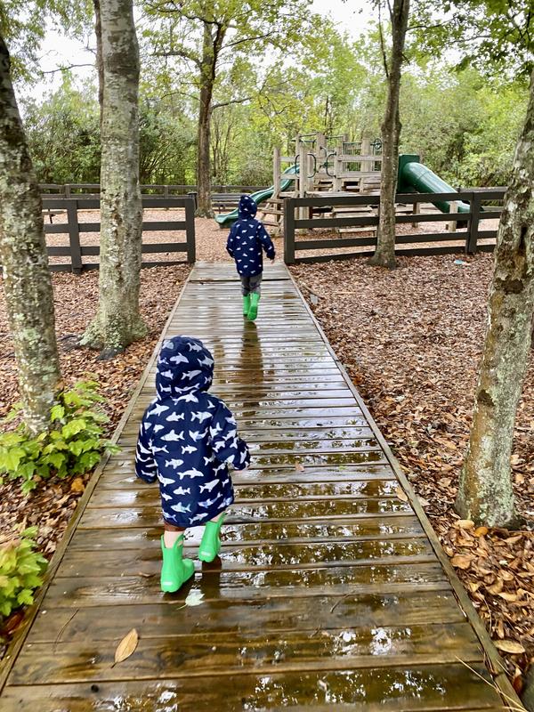 Both with Carter’s rain coats :)