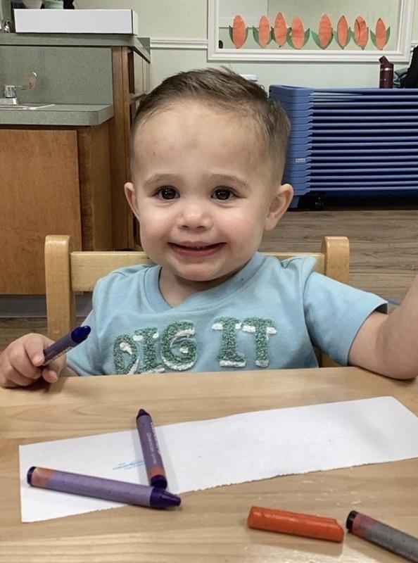 At school looking fabulous in his Dig It shirt from Carter’s!