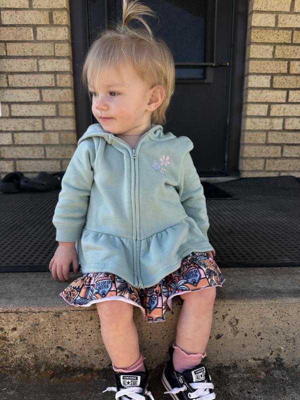 The perfect light weight jacket!  Soft and cozy, not bulky.  And super cute on her 😍