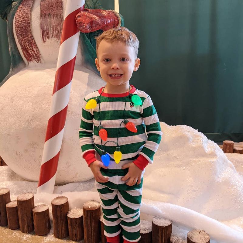 Snug in his Christmas Jammies