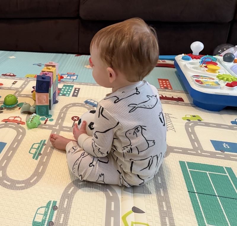 Playtime while wearing the set