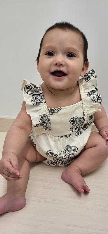 Baby Girl 3-Piece Chambray Outfit Set - Chambray/Pink